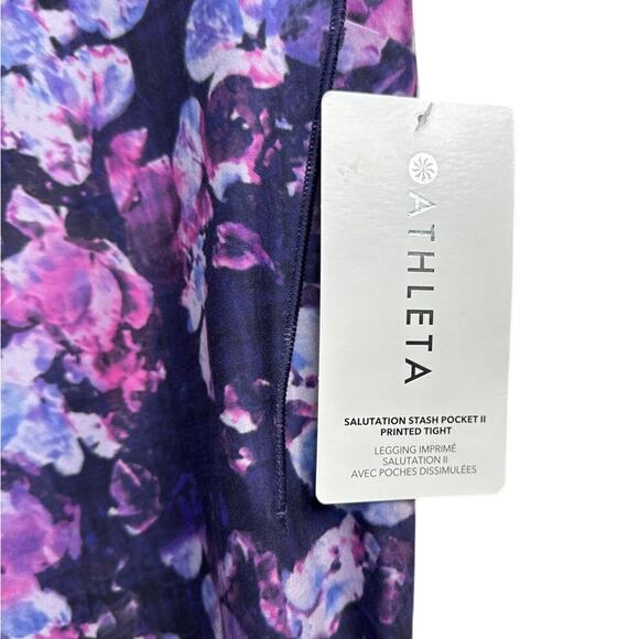 NWT Athleta Salutation Stash Pocket II Printed Tight Leggings Women’s Plus Sz 1X - Picture 6 of 7